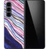 Violet Watercolor Geode Galaxy Z Fold5 5G Skin